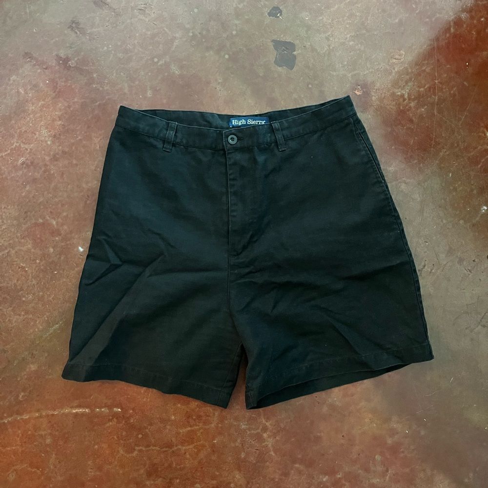 High Sierra High Waisted Linen Blend Shorts with Pockets, Est. Size 6 Medium